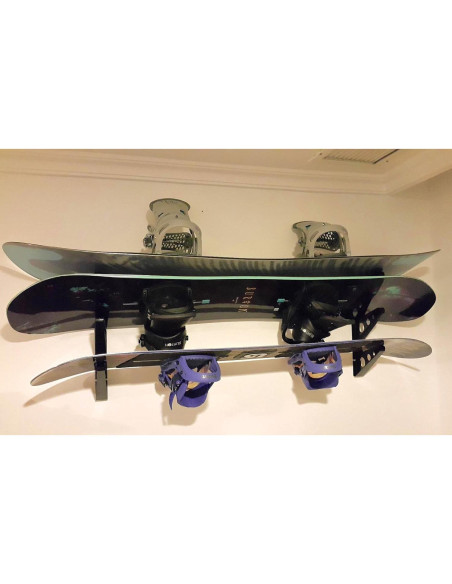 Soporte de Pared para Snowboards StoreYourBoard - Almacenamiento 3 Tablas