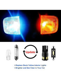 Kit 10 Bombillas LED Interior EASY EAGLE Tacoma 2005-2021 6000K 2