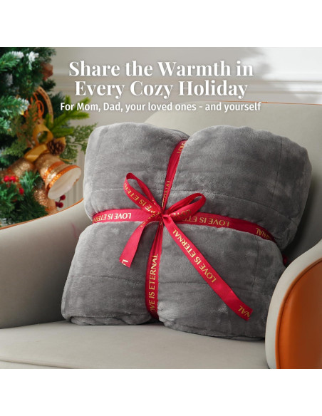 Manta con peso Topblan 5.4kg 122x183cm Gris Sherpa