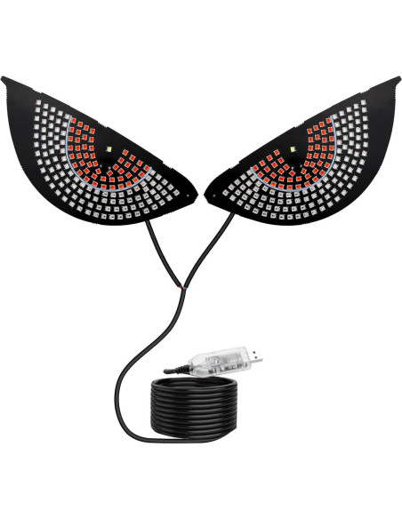 Luz LED Ojos del Diablo LECART para Autos USB Rojo y Azul