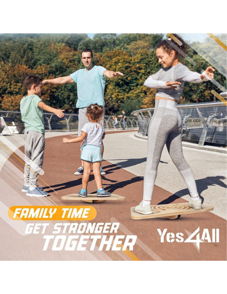 Tabla de Equilibrio Profesional Yes4All de Madera 50cm