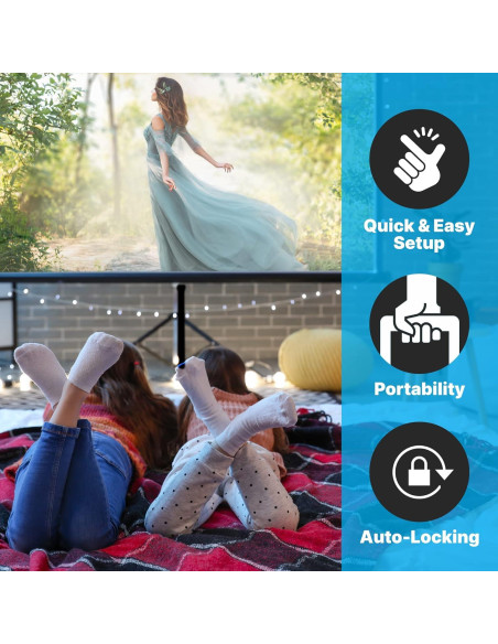 Pantalla de Proyector Pyle 60" Plegable con Soporte Trípode