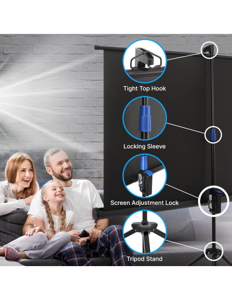 Pantalla de Proyector Pyle 60" Plegable con Soporte Trípode