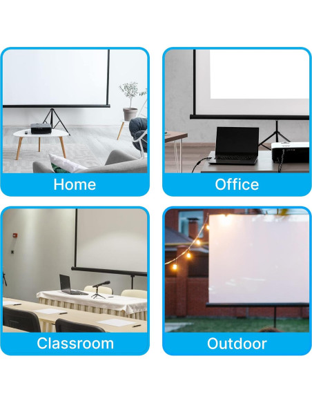 Pantalla de Proyector Pyle 60" Plegable con Soporte Trípode