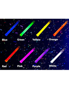 Palos de Luz Brillantes PartySticks 15 cm - 50pk Variados 2