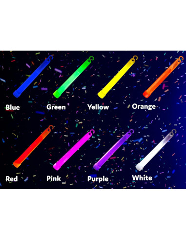 Palos de Luz Brillantes PartySticks 15 cm - 50pk Variados