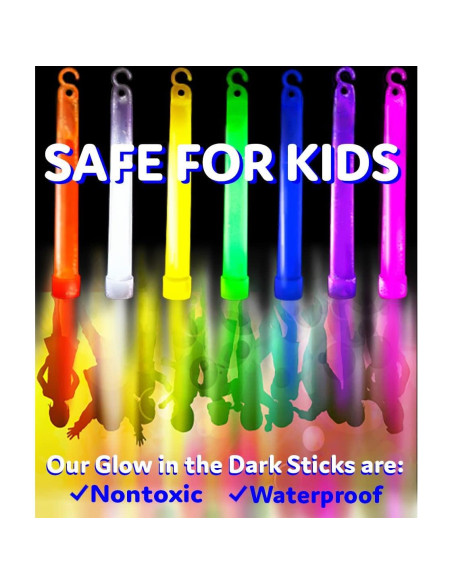 Palos de Luz Brillantes PartySticks 15 cm - 50pk Variados