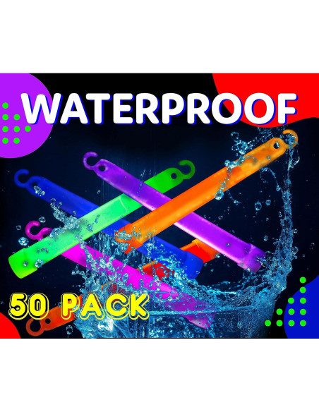 Palos de Luz Brillantes PartySticks 15 cm - 50pk Variados