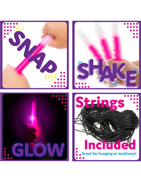 Palos de Luz Brillantes PartySticks 15 cm - 50pk Variados