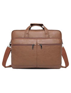 Bolsa de Mensajero de Cuero Seyfocnia 17.3" Impermeable