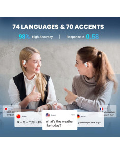 Auriculares de Traducción ANFIER AF56 - 8 Idiomas Offline y 144 Online 2