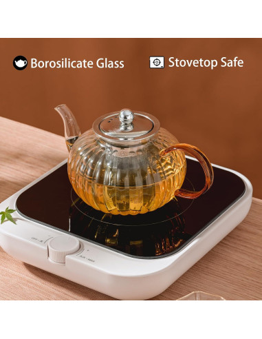 Tetera de Vidrio Wlasss 1000ml con Infusor Removible