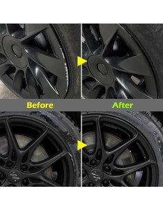 Pintura de Retoque para Llantas FOLLOWIN 30ml Negro Mate 2