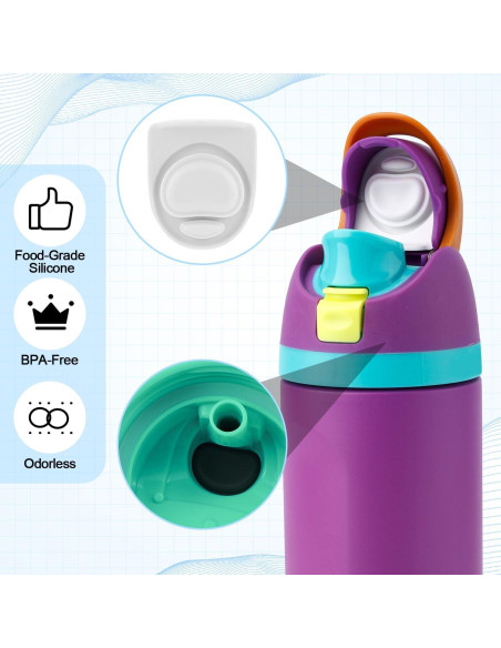 9 Piezas Repuesto Owala FreeSip - Tapones y O-Rings Silicona