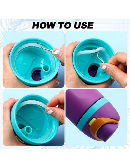 9 Piezas Repuesto Owala FreeSip - Tapones y O-Rings Silicona