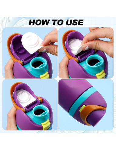 9 Piezas Repuesto Owala FreeSip - Tapones y O-Rings Silicona