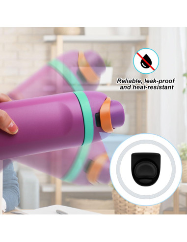 9 Piezas Repuesto Owala FreeSip - Tapones y O-Rings Silicona