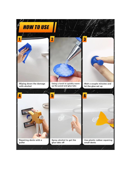 Kit de Reparación de Abolladuras sin Pintura Megapuxin 150 Pcs