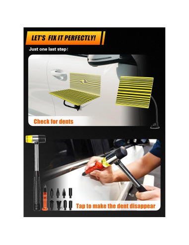 Kit de Reparación de Abolladuras sin Pintura Megapuxin 150 Pcs