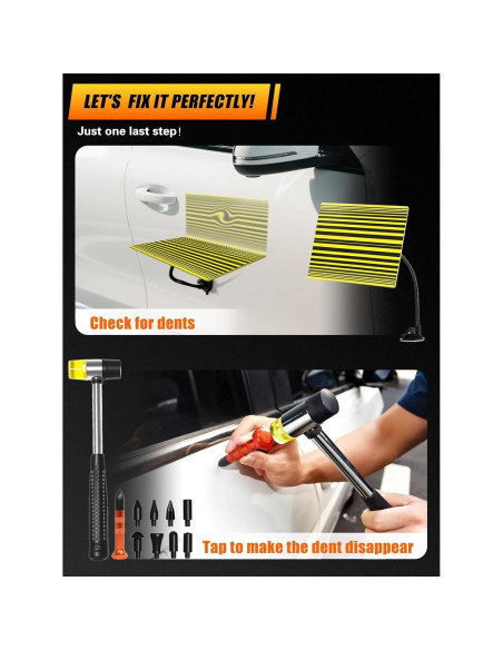 Kit de Reparación de Abolladuras sin Pintura Megapuxin 150 Pcs