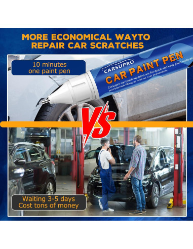 Bolígrafo de Retoque de Pintura Carsupro 12ml Amarillo