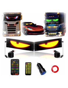 Ojos LED para Parabrisas DouMmantn EM-9, 60cm, Control Remoto