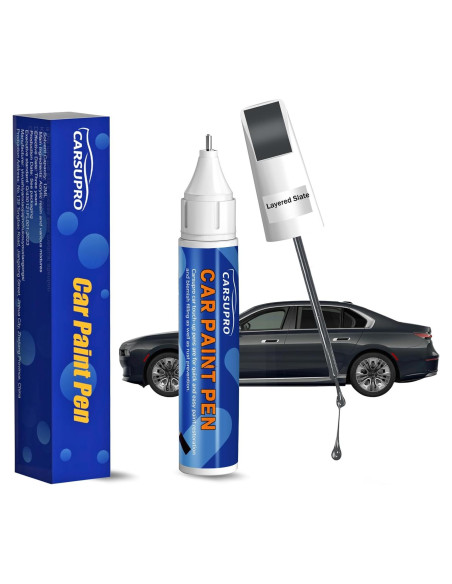 Bolígrafo de Pintura de Retoque Carsupro Gris 12ml - Reparación de Arañazos