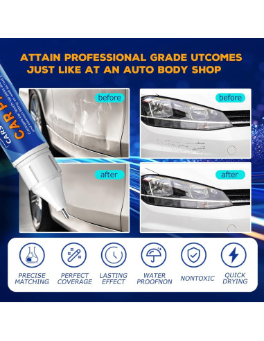 Bolígrafo de Pintura de Retoque Carsupro Gris 12ml - Reparación de Arañazos