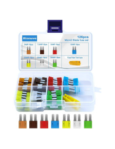 Kit de Fusibles Micro 2 Riseuvo 126pcs para Coche y RV