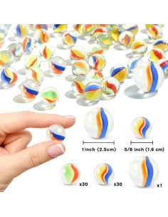 Juego de Canicas POPLAY 61PCS con Caja de Regalo 2