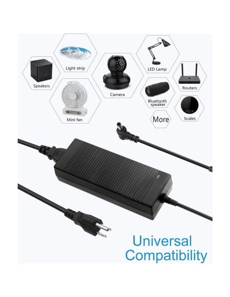 Fuente de Poder ALITOVE 12V 10A 120W Adaptador AC-DC