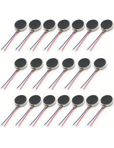 20 Motores de Vibración Micro DC 10mm 3V 12000RPM Vkinman 2