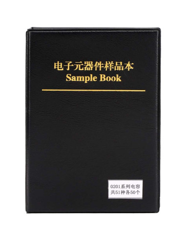 Libro de Muestras de Capacitores SMD 51 Tipos Aramox 25x18cm