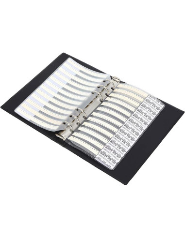 Libro de Muestras de Capacitores SMD 51 Tipos Aramox 25x18cm