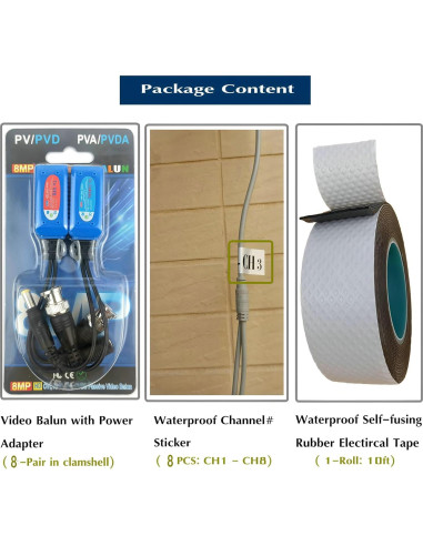 Adaptador BNC a RJ45 EAGLEWATCH 8 Pares 0.57 kg para CCTV