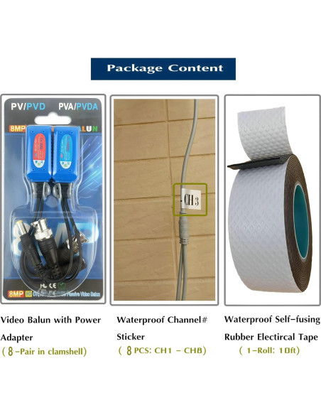 Adaptador BNC a RJ45 EAGLEWATCH 8 Pares 0.57 kg para CCTV