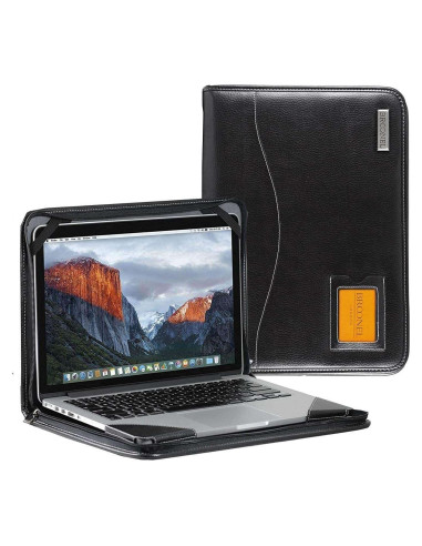 Funda de Cuero Negro Broonel para Lenovo ThinkPad X13s 13"