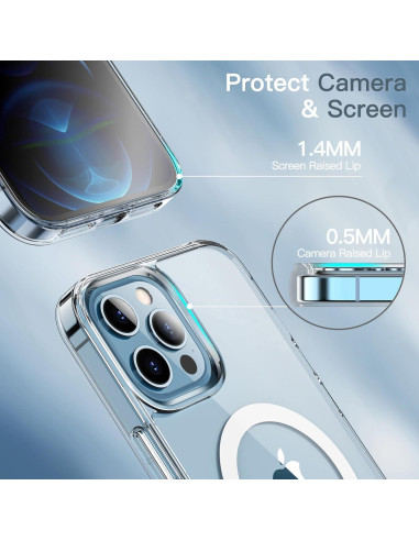 Funda Magnética JETech para iPhone 12 Pro Max 16.4 cm Antichoque