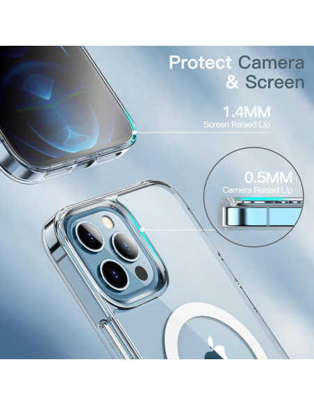 Funda Magnética JETech para iPhone 12 Pro Max 16.4 cm Antichoque