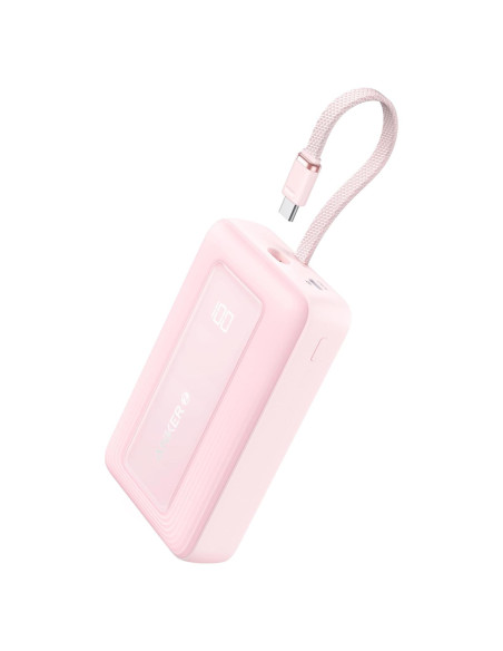 Power Bank Anker Zolo 20,000mAh 30W Rosa Cargador Rápido