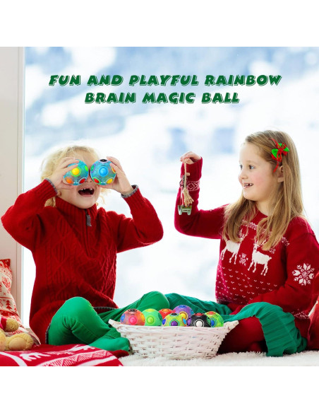 10 Pelotas Mágicas Antiestrés Arcoíris Yilloog 7 cm