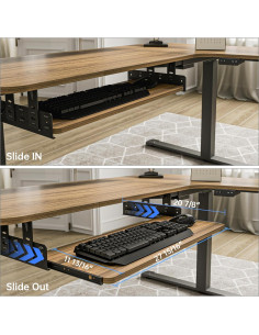 Bandeja de Teclado Ajustable EUREKA ERGONOMIC 71.12x27.94 cm 2