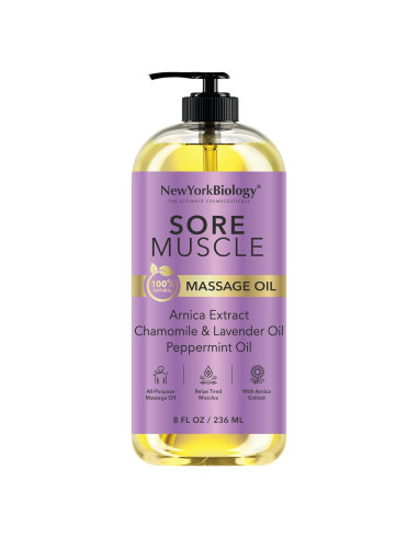 Aceite de Masaje Corporal Nueva York Biología 237 ml - 100% Natural