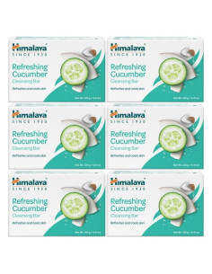 Jabón Refrescante de Pepino Himalaya 125g - Paquete de 6