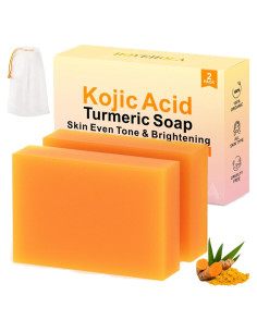 Barra de Jabón Kóji y Cúrcuma HOYEHOLA - 2 Paquetes, Hidratante