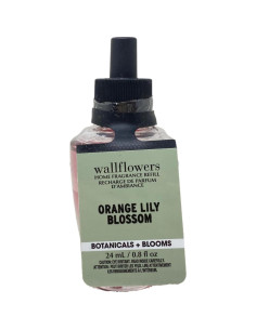 Recarga Fragancia Wallflowers Lirio Naranja Bath & Body Works 4x24mL 2