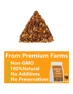 Té de raíz de bardana YILINSHA 60 bolsas 181g 100% natural 2