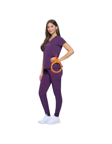 Conjunto de Scrubs Esenciales Mujeres Uniformes Activos AC-8533