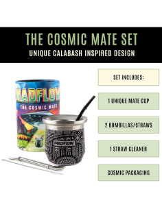 Taza de Yerba Mate MADFLOW Acero Inoxidable 220g Doble Pared 2