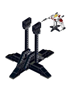 Soporte de Exhibición V-19 Torrent Starfighter Toqusdy - Elevador Negro